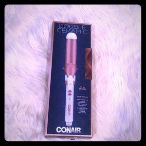 Double ceramic curling iron